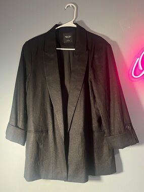 Simply Vera Vera Wang Charcoal Blazer